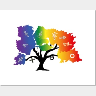 LGBTQIA+ tree Posters and Art